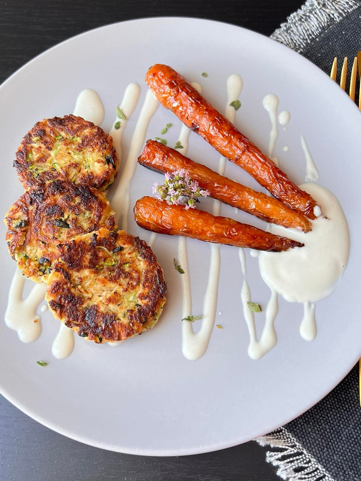 TOFU & ZUCCHINI FRITTERS Naual Hansen