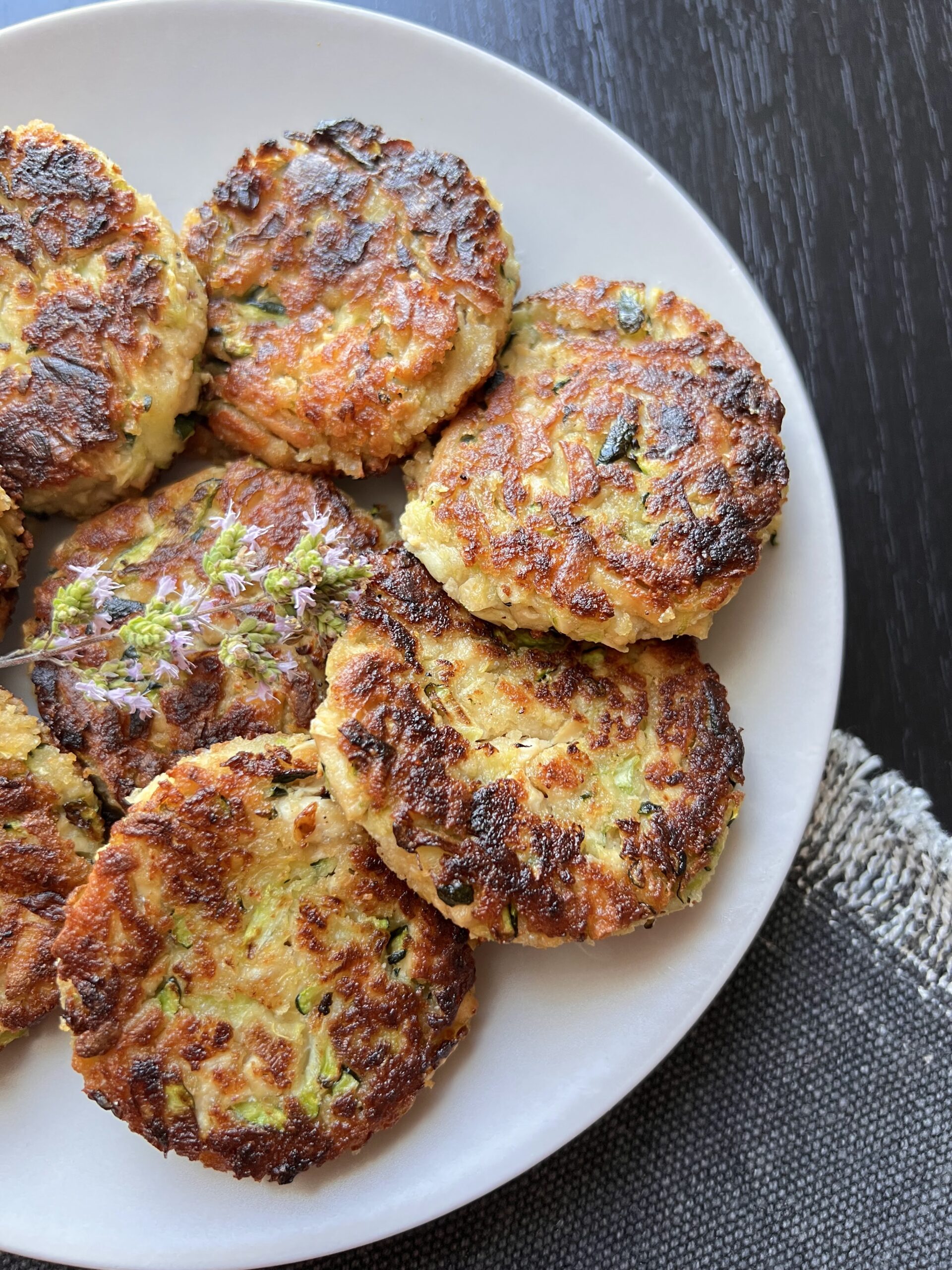 TOFU & ZUCCHINI FRITTERS – Naual Hansen